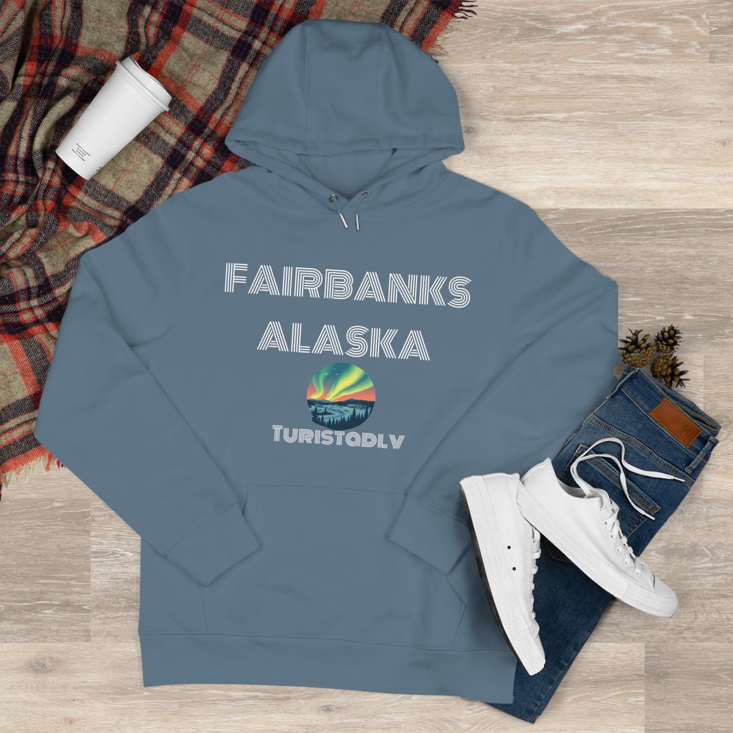 Sudadera Aurora Boreal Fairbanks Alaska, Montaña, regalo