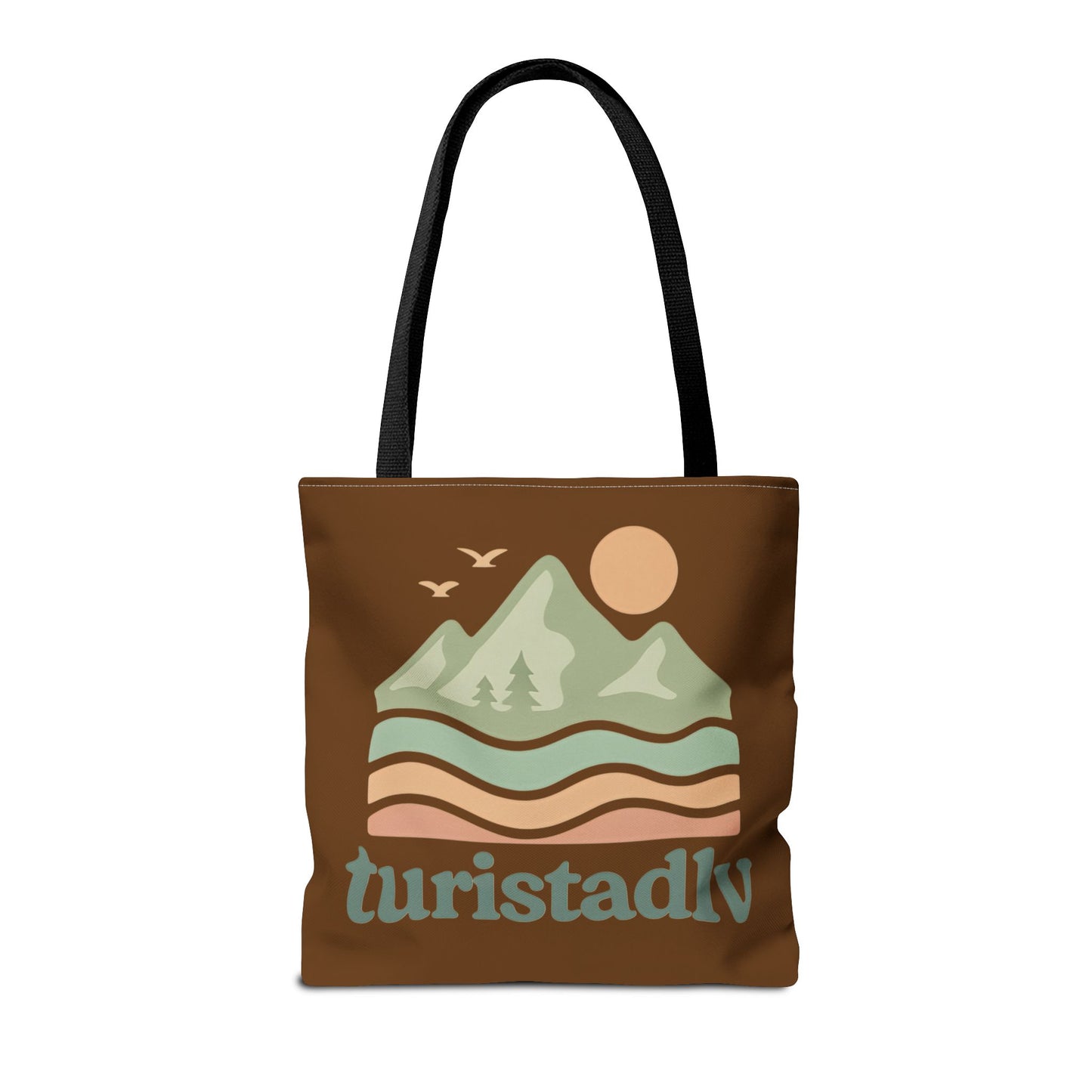 Bolso de mano Retro de paisaje de montaña, tote bag, regalo de montaña, diseño de viajero, amante de la naturaleza, turista