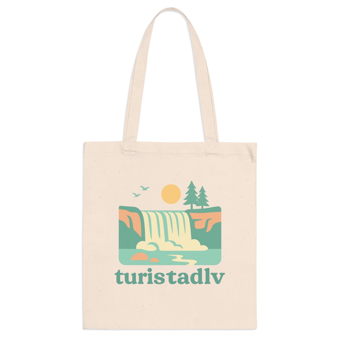 Bolsa de mano de naturaleza, ecológica, bolsa de compras, bolsa de viaje, tote bag,  tote de escapada de fin de semana, regalo amante de la naturaleza, cascada