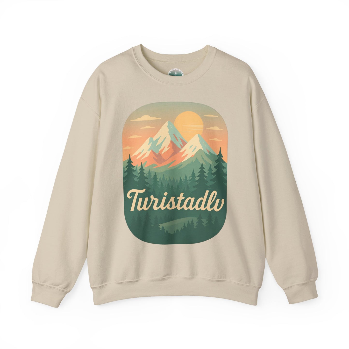 Sudadera de cuello redondo de Mountain Adventure - Suéter de naturaleza Snowy Mountain Hiker
