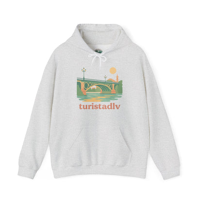 Sudadera con capucha Sevilla Triana, regalo de viajero, diseño Puente de Triana, recuerdo español, sudadera con capucha unisex