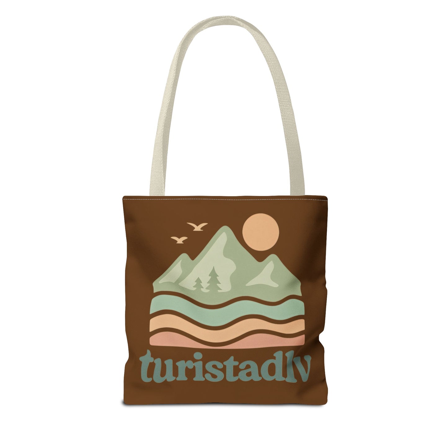Bolso de mano Retro de paisaje de montaña, tote bag, regalo de montaña, diseño de viajero, amante de la naturaleza, turista