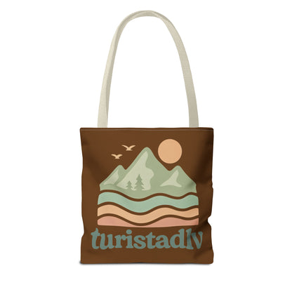 Bolso de mano Retro de paisaje de montaña, tote bag, regalo de montaña, diseño de viajero, amante de la naturaleza, turista