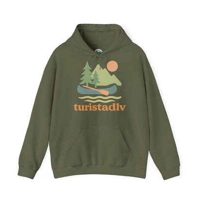 Sudadera de canoa con capucha, deportes al aire libre, kayak, piragüismo, ropa de paisaje, vida salvaje.