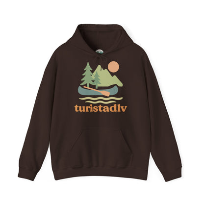 Sudadera de canoa con capucha, deportes al aire libre, kayak, piragüismo, ropa de paisaje, vida salvaje.