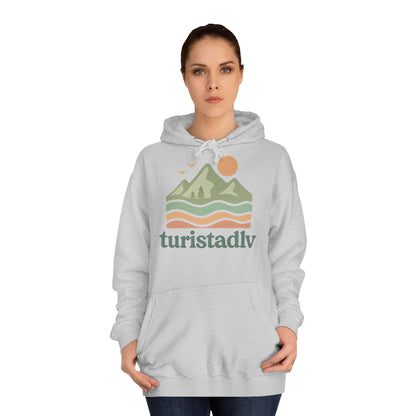 Acogedora sudadera universitaria unisex con diseño natural, aventura al aire libre, regalo de viaje, ropa casual, diseño ecológico, unisex
