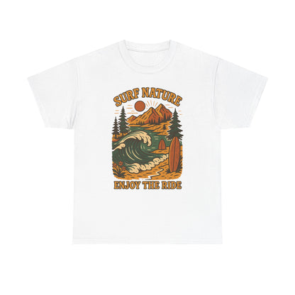 Camiseta naturaleza y surf, Disfruta del paseo, camisa estilo playa, ropa de verano, regalo de surf, camiseta para amantes de la naturaleza
