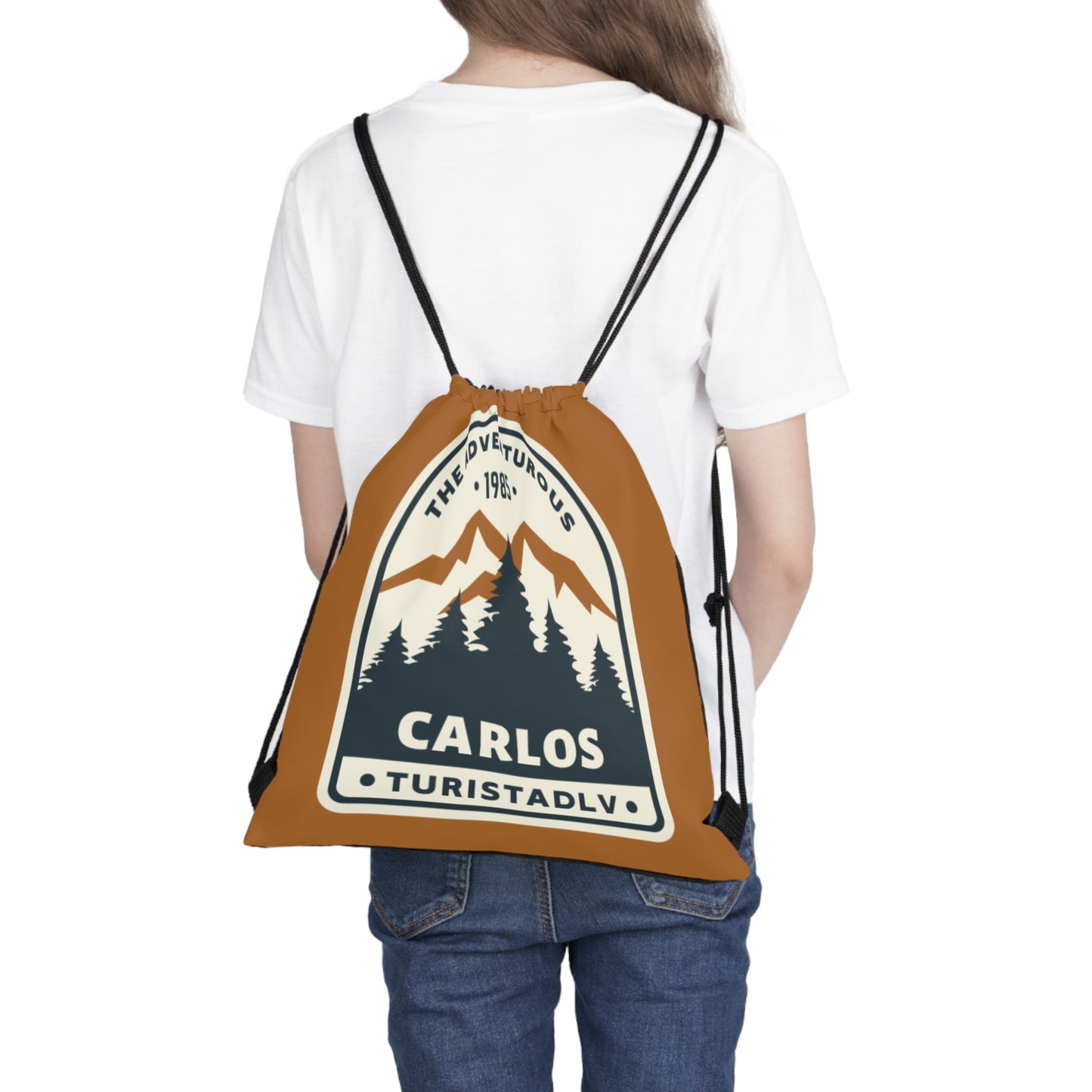 Regalo de montaña personalizado, mochila montaña, Bolsa con cordón, mochila senderista, campista, camping, camper, mochila ligera, excursión