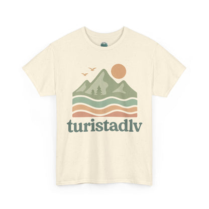 Camiseta de paisaje, Camiseta de verano, regalo perfecto para los amantes del océano, ropa de vacaciones, camiseta de olas, sol y montaña