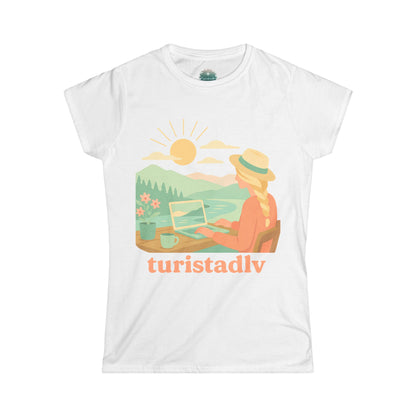 Camiseta Nómada Digital para Mujer, Trabajo y Naturaleza