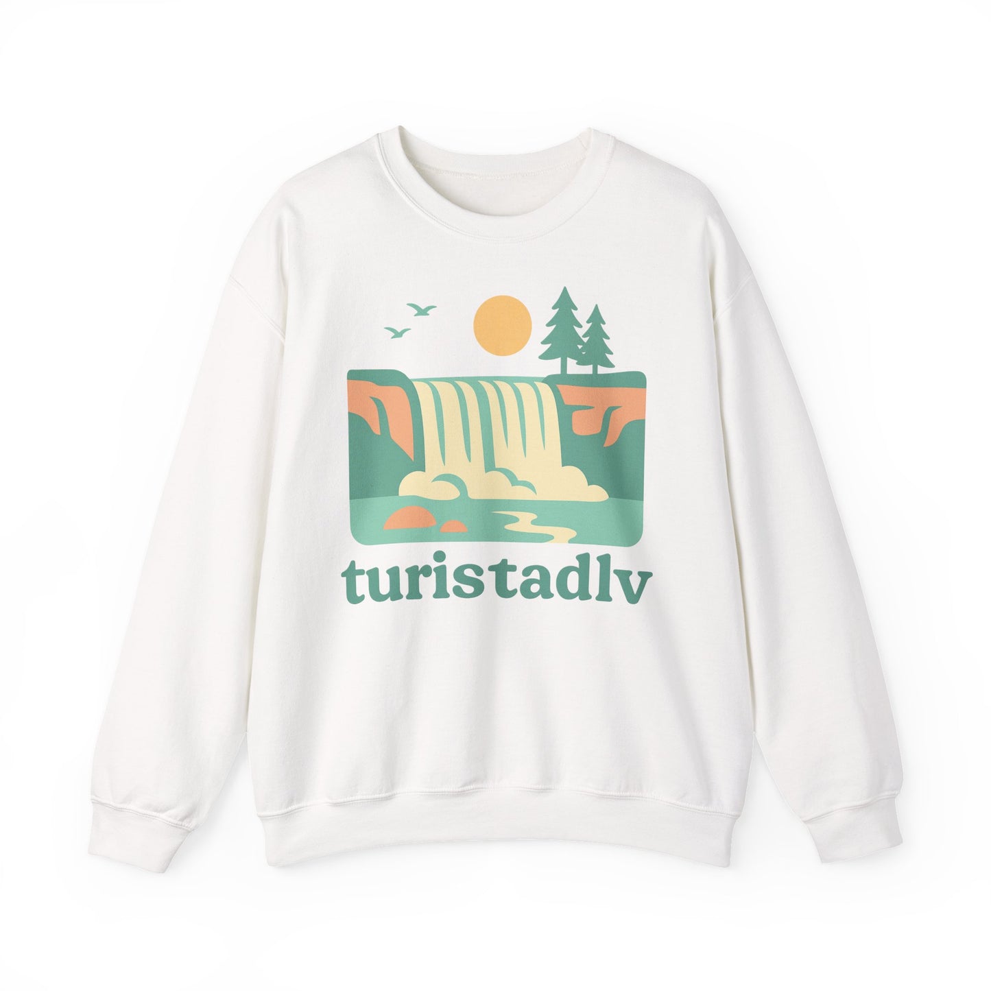 Sudadera de naturaleza, ropa para exteriores, suéter de cascada, regalo perfecto para los amantes de la naturaleza, ropa de viajes, río, mar.