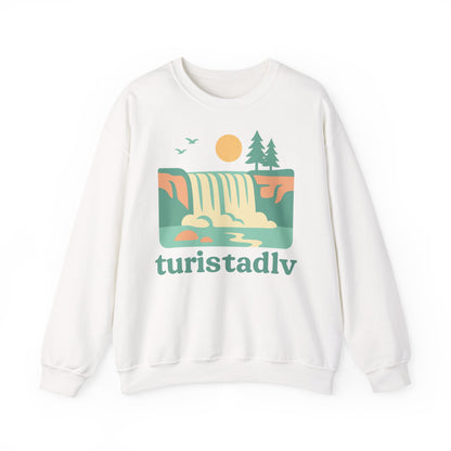 Sudadera de naturaleza, ropa para exteriores, suéter de cascada, regalo perfecto para los amantes de la naturaleza, ropa de viajes, río, mar.