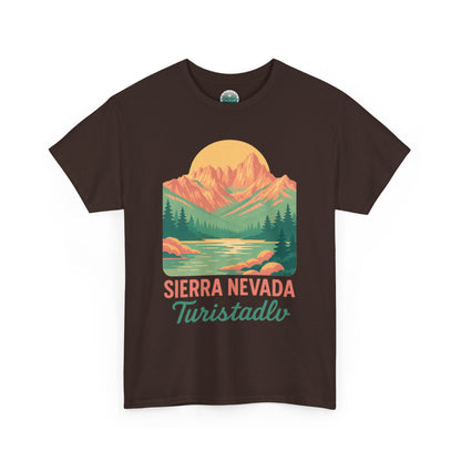Camiseta gráfica de Sierra Nevada, regalo para amantes de la naturaleza, camisa de aventura al aire libre, ropa de montaña, ropa de viaje