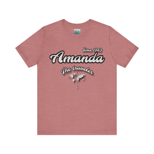 Camiseta personalizada viajero, camiseta cumpleaños, regalo de viajero, camiseta de viaje, regalo de viajes, personalizable, regalo viajero