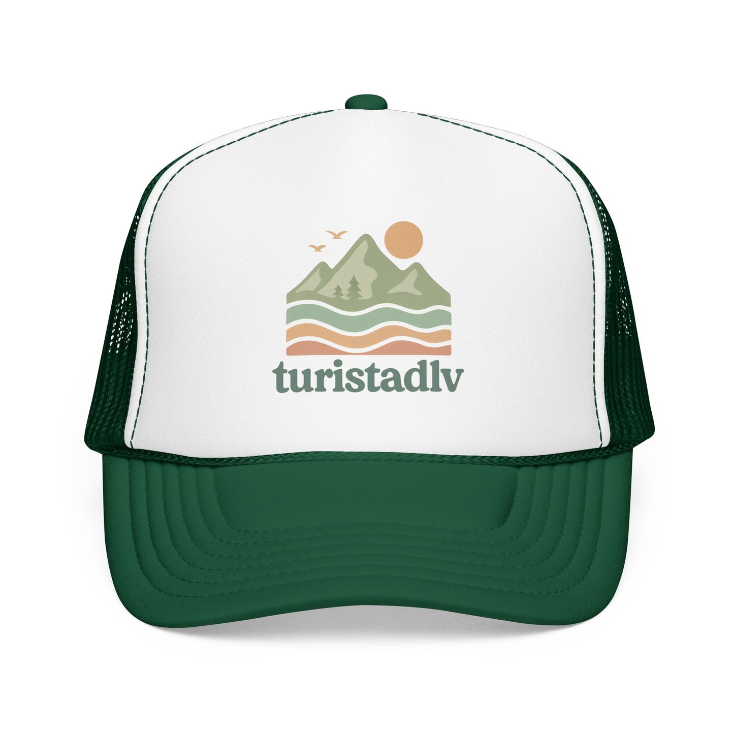 Gorra estilo retro de naturaleza, gorra de red de montaña, Logotipo de aventura al aire libre, regalo de montaña, gorra de senderismo, viaje