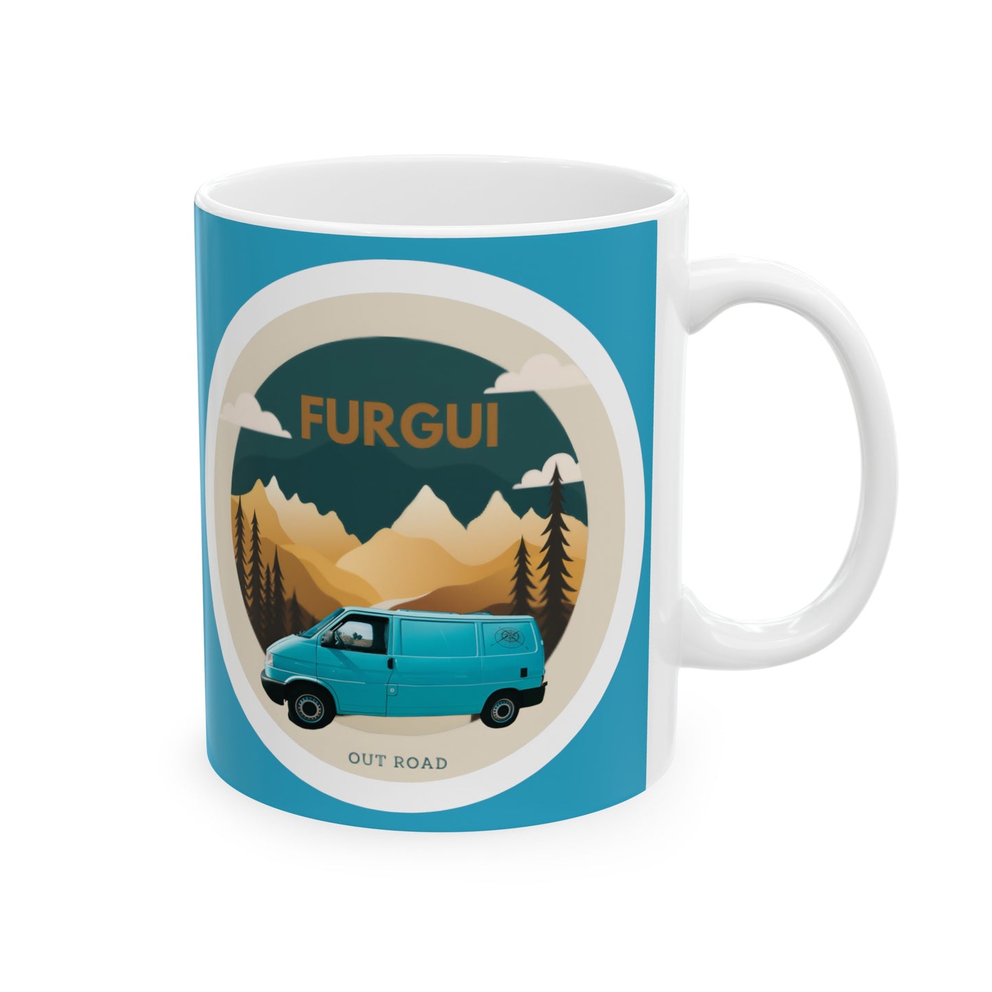 Taza personalizada de furgoneta, taza de casa rodante personalizada, taza de caravana personalizada, taza de camioneta personalizada.