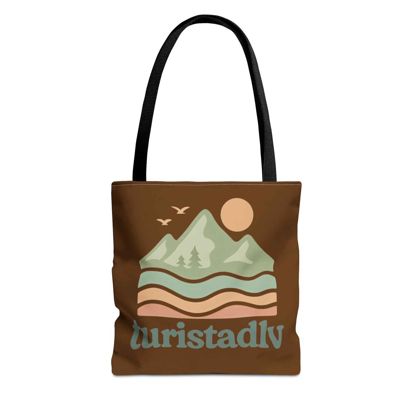 Bolso de mano Retro de paisaje de montaña, tote bag, regalo de montaña, diseño de viajero, amante de la naturaleza, turista