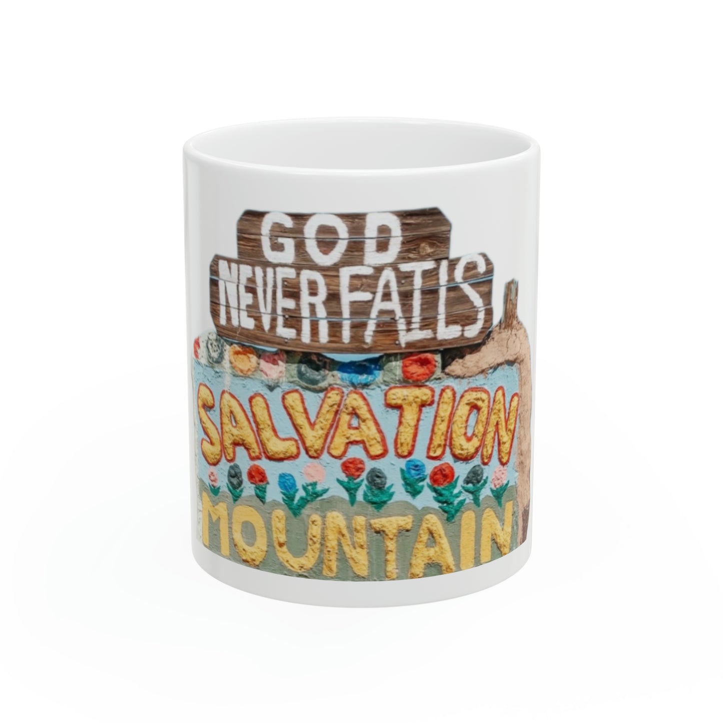 Taza de viajero, taza de regalo viajero, Salvation Mountain, taza de viaje, taza de amor de Dios, taza de desierto, taza de aventurero.