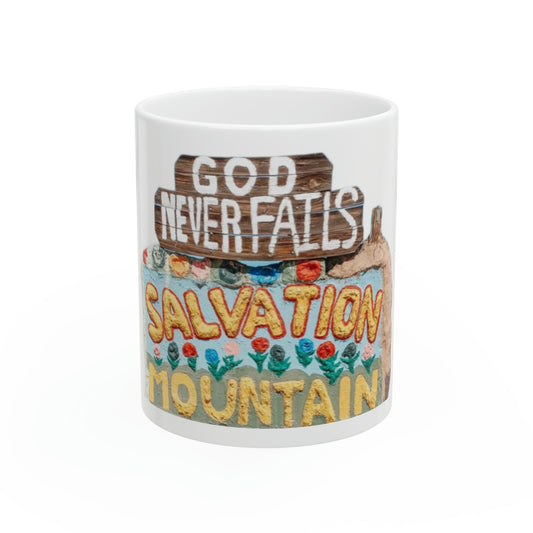 Taza de viajero, taza de regalo viajero, Salvation Mountain, taza de viaje, taza de amor de Dios, taza de desierto, taza de aventurero.