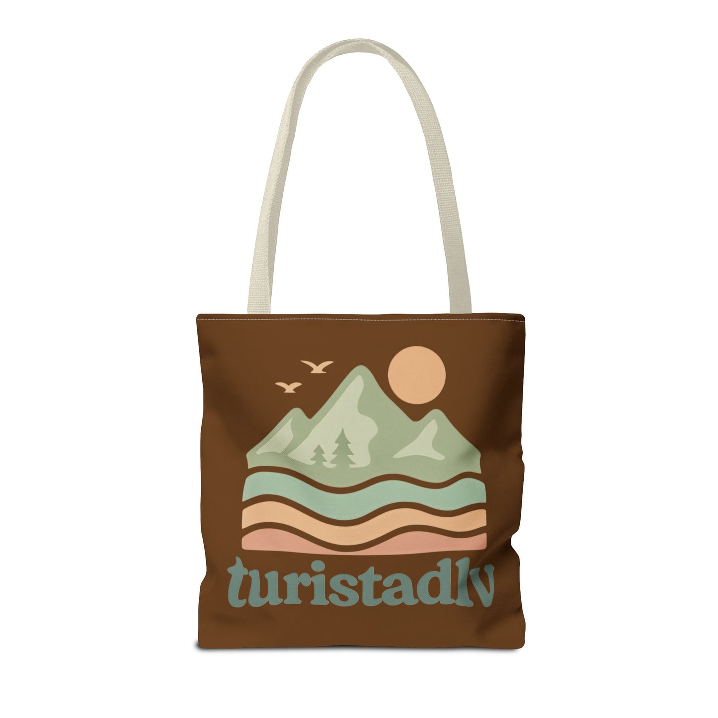 Bolso de mano Retro de paisaje de montaña, tote bag, regalo de montaña, diseño de viajero, amante de la naturaleza, turista