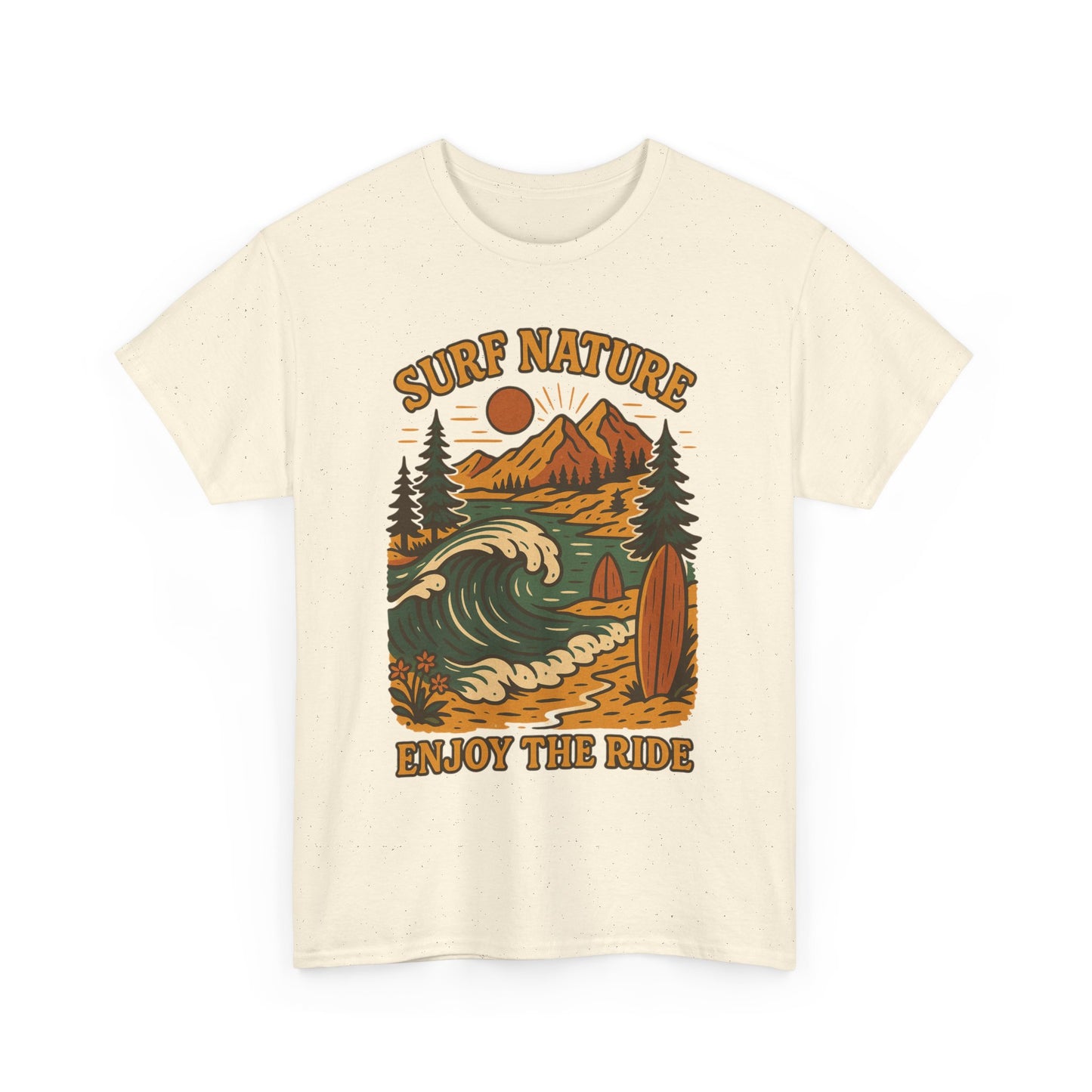 Camiseta naturaleza y surf, Disfruta del paseo, camisa estilo playa, ropa de verano, regalo de surf, camiseta para amantes de la naturaleza