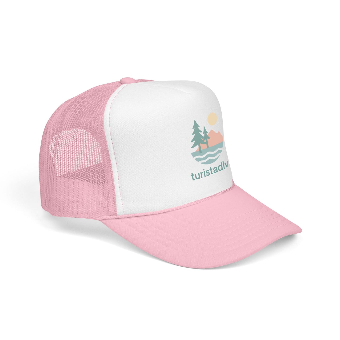 Gorra tipo retro de naturaleza, diseño de lago al atardecer, gorra de surfista con olas, diseño de árboles y montaña, regalo de senderista