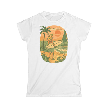 Camiseta de verano mediterránea, camisa de vacaciones, camiseta de estilo bohemio, top con temática de viajes, para amantes de la naturaleza