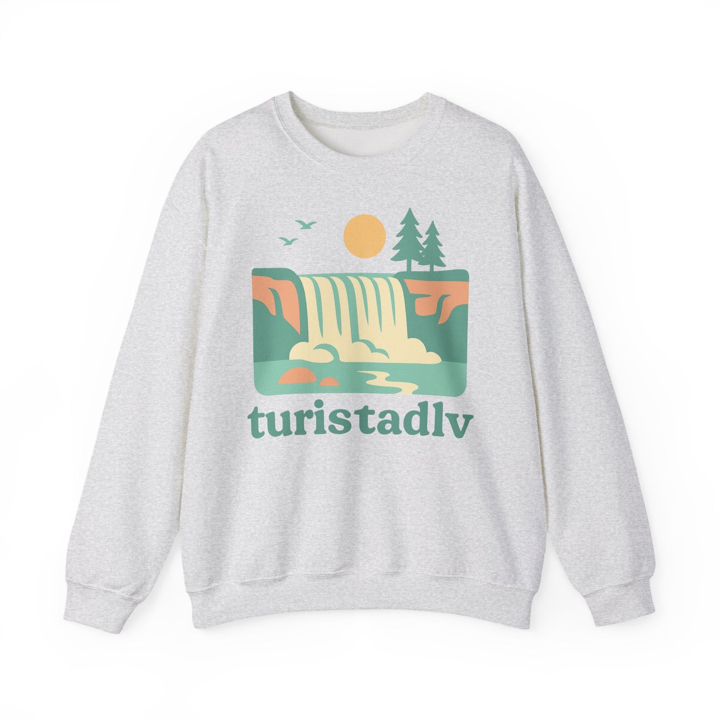 Sudadera de naturaleza, ropa para exteriores, suéter de cascada, regalo perfecto para los amantes de la naturaleza, ropa de viajes, río, mar.