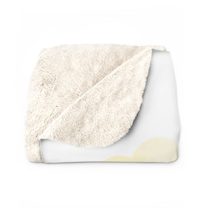 Manta de lana Sherpa de ilustración de montaña de alpaca peruana