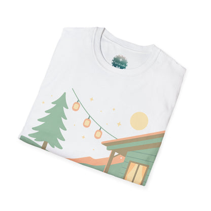 Camiseta con diseño de cabaña, regalo de camping, camiseta de vidregalo de naturaleza, excursión, camiseta de vida al aire libre, Senderismo