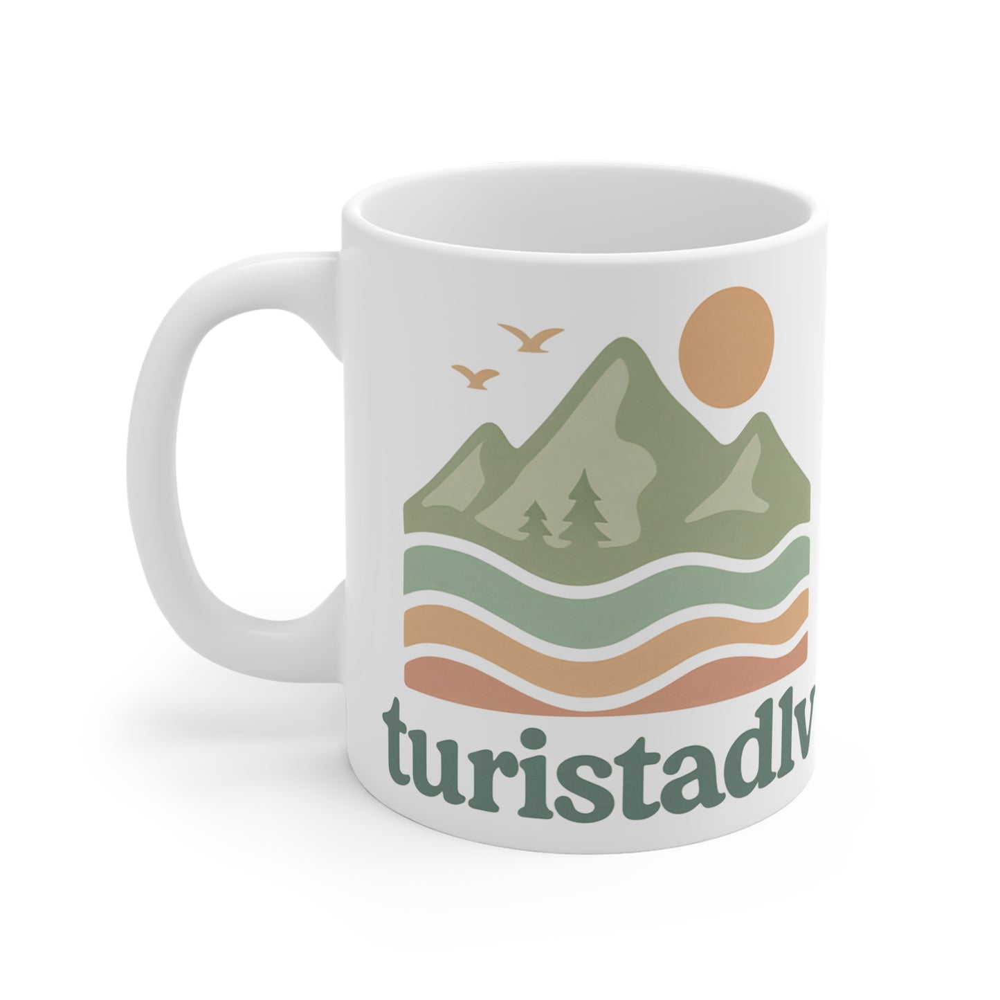 Taza de cerámica inspirada en la naturaleza para aventureros, perfecta para acampar, amantes del café, regalos, bebidas ecológicas, taza de citas inspiradoras