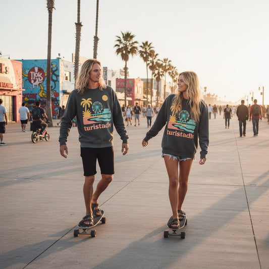 Sudadera unisex California Vibes, suéter de playa de Santa Mónica, regalo de la ruta 66, sudadera de Venice Beach, muelle de Santa Mónica