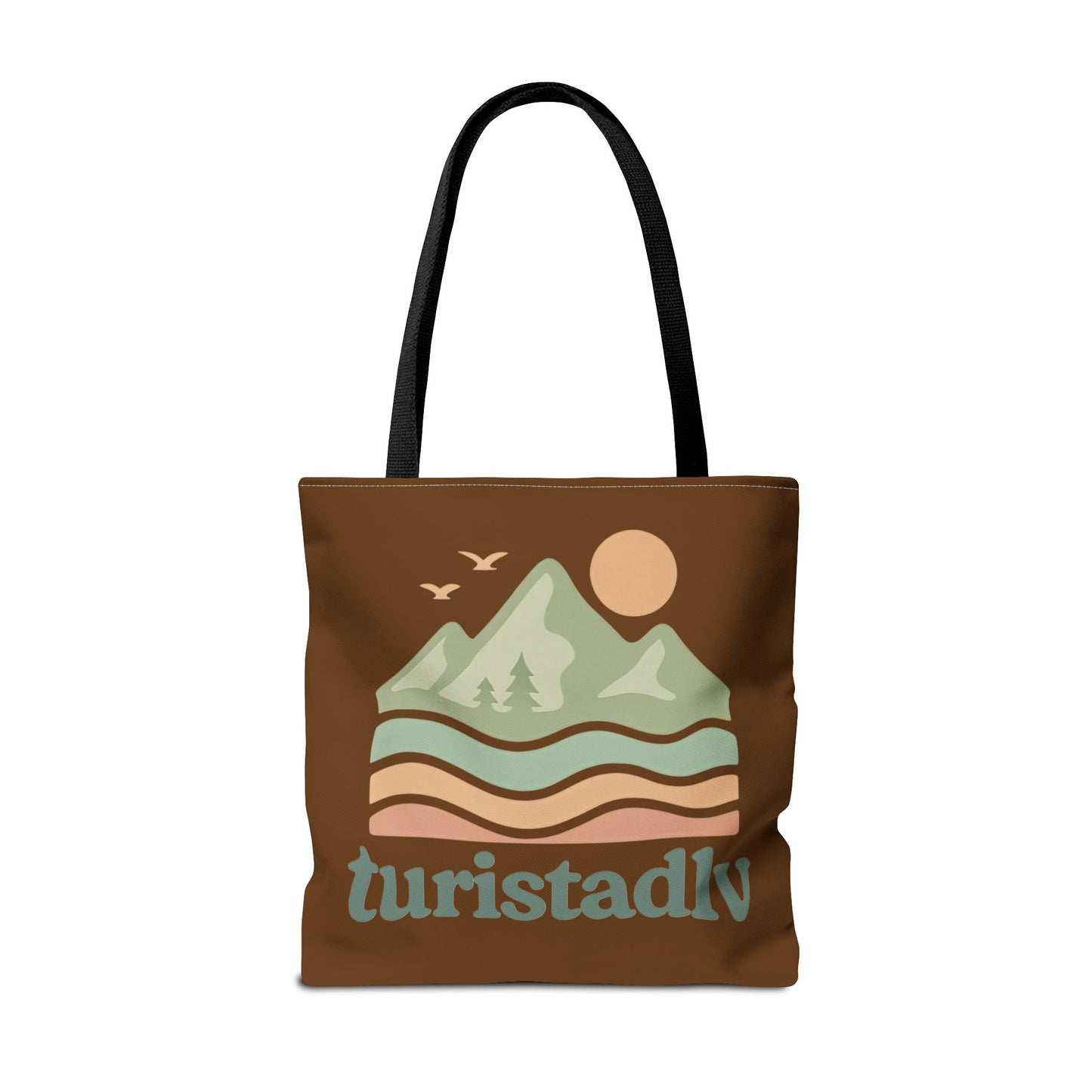 Bolso de mano Retro de paisaje de montaña, tote bag, regalo de montaña, diseño de viajero, amante de la naturaleza, turista