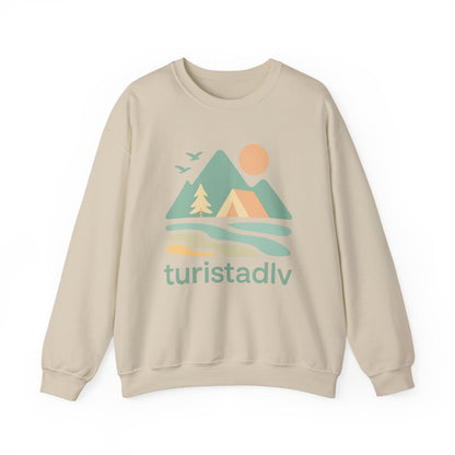 Sudadera unisex de cuello redondo inspirada en la naturaleza, Ambientes acogedores al aire libre, ropa casual, ropa de senderismo, regalo para aventureros