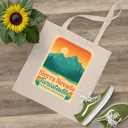 Bolsa de mano del Parque Nacional Sierra Nevada, bolsa de mano, tote bag, regalo para amantes de la naturaleza, bolsa de compras reutilizable.