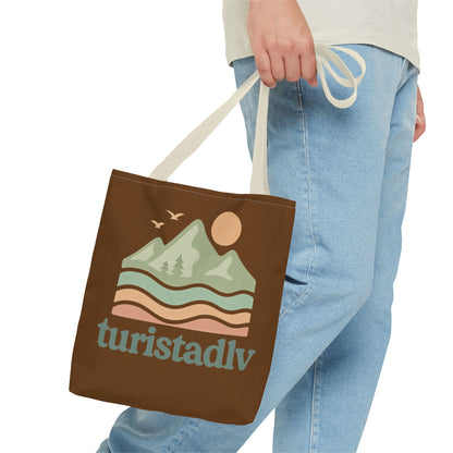 Bolso de mano Retro de paisaje de montaña, tote bag, regalo de montaña, diseño de viajero, amante de la naturaleza, turista