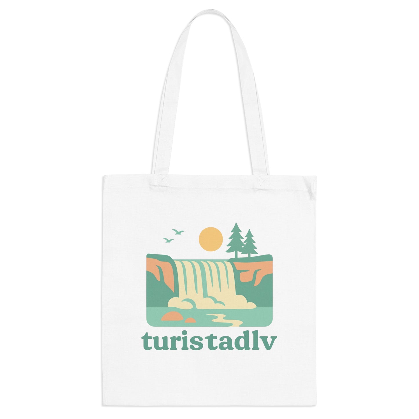 Bolsa de mano de naturaleza, ecológica, bolsa de compras, bolsa de viaje, tote bag,  tote de escapada de fin de semana, regalo amante de la naturaleza, cascada