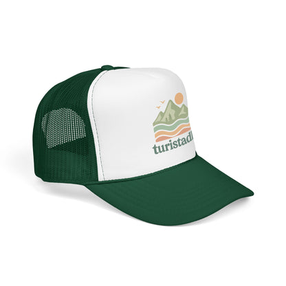 Gorra estilo retro de naturaleza, gorra de red de montaña, Logotipo de aventura al aire libre, regalo de montaña, gorra de senderismo, viaje