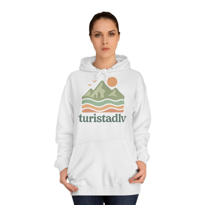 Acogedora sudadera universitaria unisex con diseño natural, aventura al aire libre, regalo de viaje, ropa casual, diseño ecológico, unisex