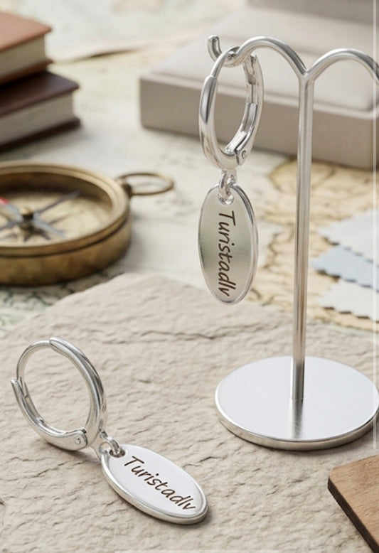 Pendientes para viajero, TURISTADLV, Aros, joyas viajeras, regalo viajero, libre, viajes, mochilero, pendientes de aro, aros apilables, surf