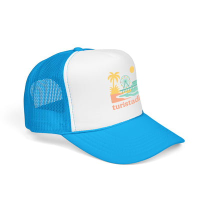 Gorra retro californiana, gorra de noria de playa retro, gorra de vacaciones, sombrero de visera muelle de santa Mónica.