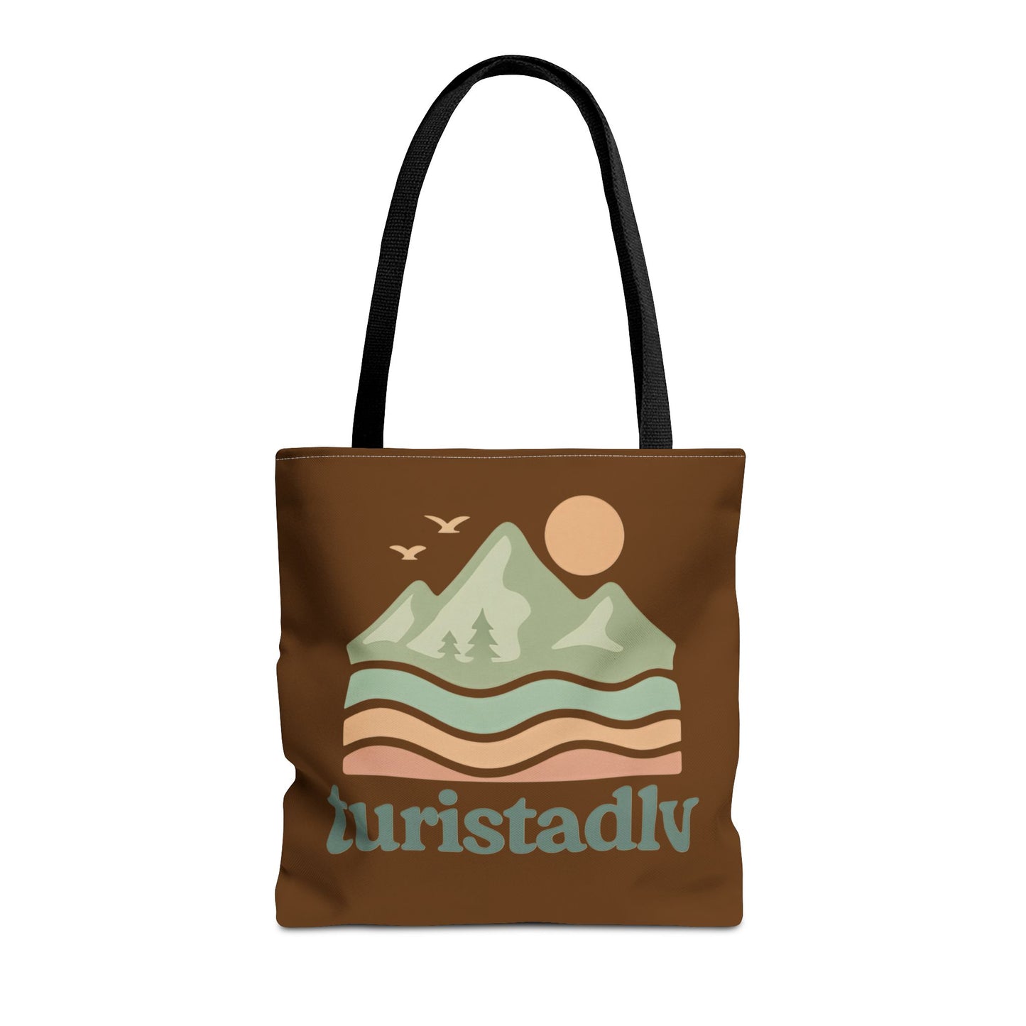 Bolso de mano Retro de paisaje de montaña, tote bag, regalo de montaña, diseño de viajero, amante de la naturaleza, turista
