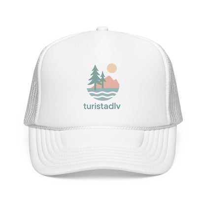 Gorra tipo retro de naturaleza, diseño de lago al atardecer, gorra de surfista con olas, diseño de árboles y montaña, regalo de senderista