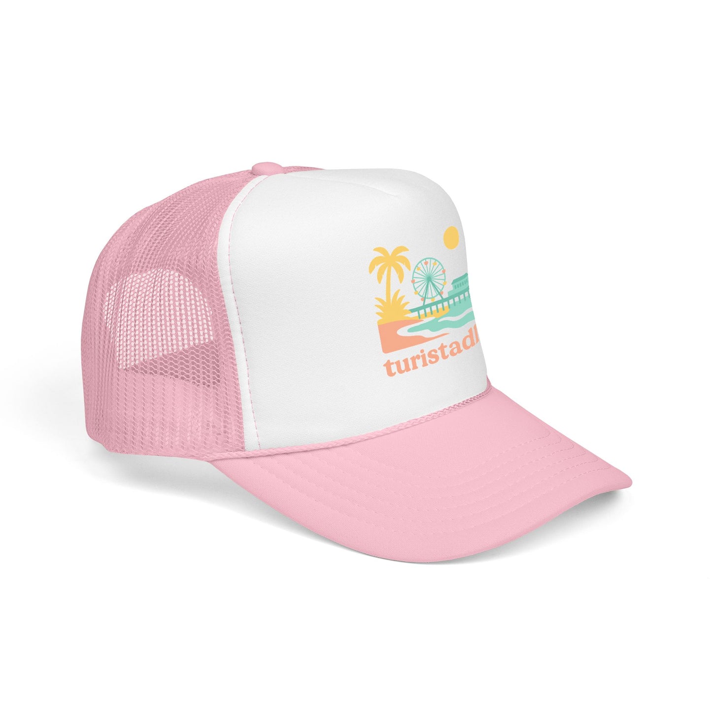 Gorra retro californiana, gorra de noria de playa retro, gorra de vacaciones, sombrero de visera muelle de santa Mónica.
