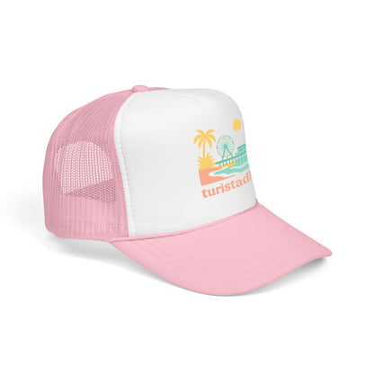 Gorra retro californiana, gorra de noria de playa retro, gorra de vacaciones, sombrero de visera muelle de santa Mónica.
