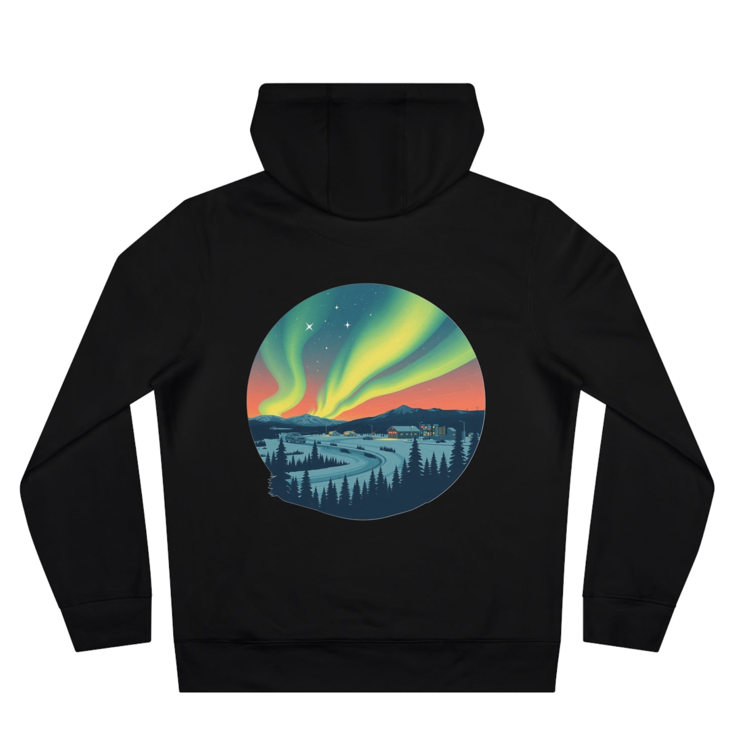 Sudadera Aurora Boreal Fairbanks Alaska, Montaña, regalo