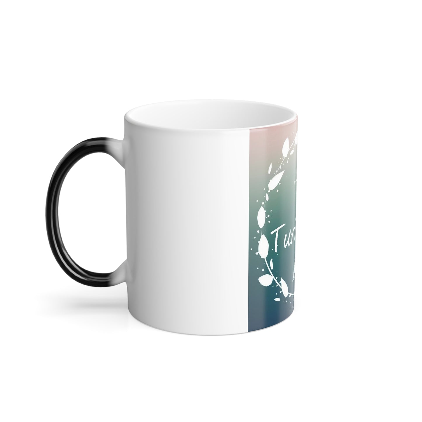 Taza mágica, taza de cerámica, taza de café, taza de viajero, taza reactiva al calor, taza cambiante de color, taza de 11 oz.