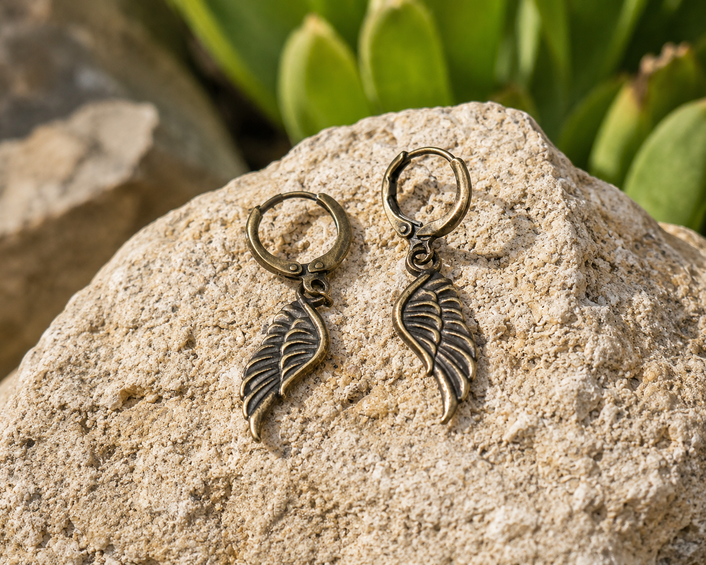 Pendientes Alas de Libertad Vintage, Pendientes Inspirados en la Naturaleza y el Espíritu Aventurero, pendientes de aro.