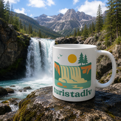 Taza Cascada y Naturaleza, Paisaje Escénico de Camping