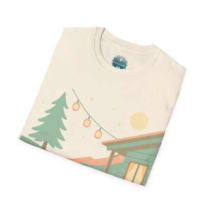 Camiseta con diseño de cabaña, regalo de camping, camiseta de vidregalo de naturaleza, excursión, camiseta de vida al aire libre, Senderismo